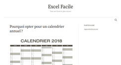 Desktop Screenshot of excelfacile.com