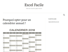 Tablet Screenshot of excelfacile.com